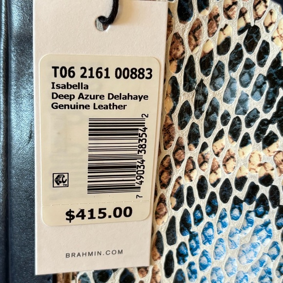 NWT RARE 🐍Brahmin Deep Azure SET - Picture 2 of 5